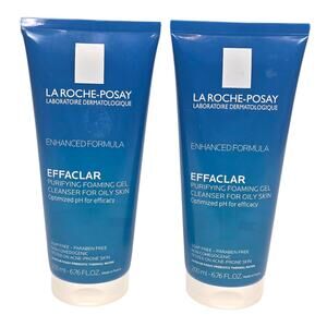 La Roche Posay Effaclar Purifying Foaming Gel Cleanser Brand New Lot of 2 6.76OZ
